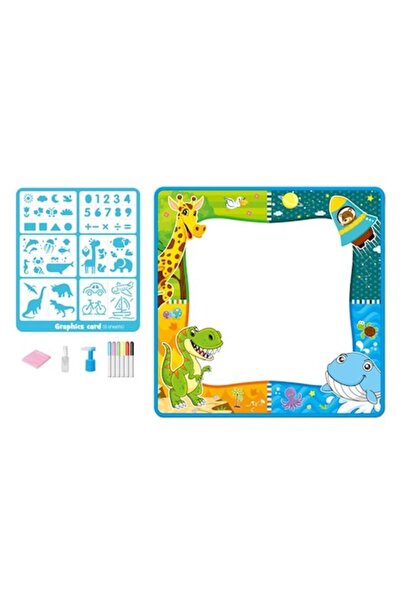 YUPY ® Educational drawing mat with water, markers and spray, multicolor, 80 ...