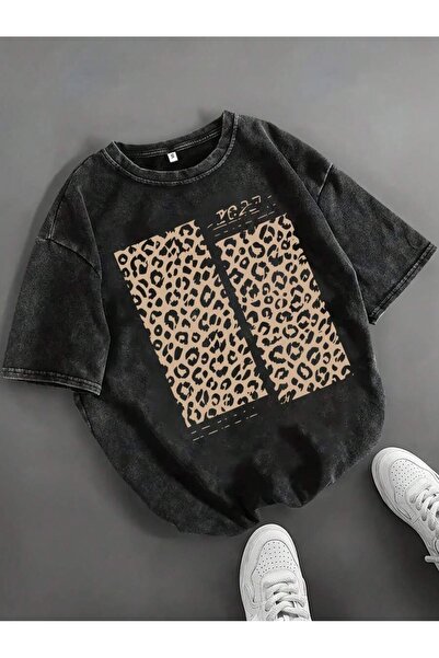 bellanova Unisex Μαύρο μπλουζάκι με στάμπα oversize Streetwear Άνετη εφαρμογή...