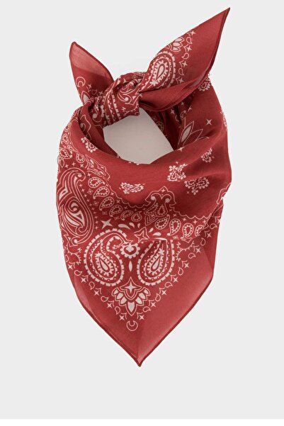 DeFacto Βαμβακερό κασκόλ με σχέδια για κορίτσια H4043A826SM