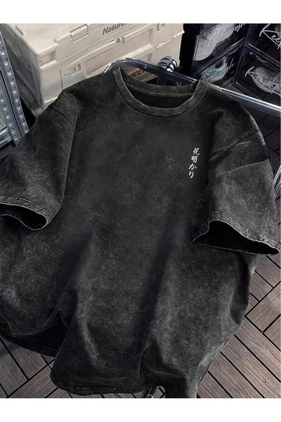 bellanova Unisex Μαύρο μπλουζάκι με στάμπα oversize Streetwear Άνετη εφαρμογή...