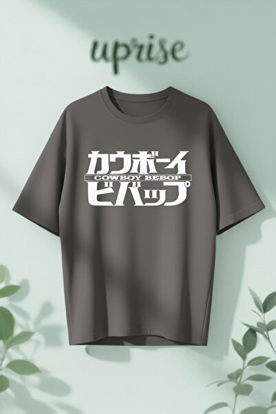 Vordevia Tricou supradimensionat din bumbac imprimat cu anime-ul Cowboy Bebop