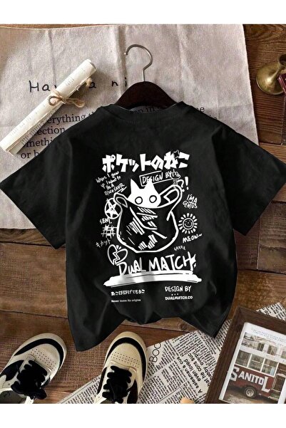 bellanova Unisex Μαύρο μπλουζάκι με στάμπα oversize Streetwear Άνετη εφαρμογή...