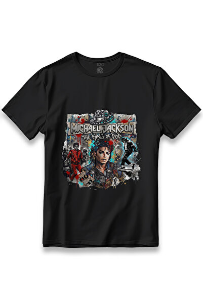 EZG Business Μπλουζάκι Michael Jackson Thekingofpop Unisex 100% Βαμβακερό με ...