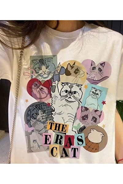 Vordevia Το μπλουζάκι Eras Cat με στάμπα από βαμβάκι σε μεγάλο μέγεθος