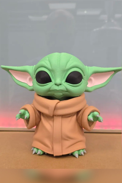 Genç 3D Grogu Figür - 16cm Baby Yoda - Dekoratif Masaüstü Heykel ve Koleksiyo...