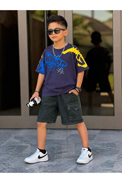 KOKOŞ BEBEK Σετ για αγόρια με τζιν σορτς - Ηλικία 4/12 ετών - 31724