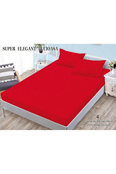 Super Elegant Pucioasa Κάλυμμα κρεβατιού και 2 μαξιλαροθήκες, ελαστικό, σούπε...