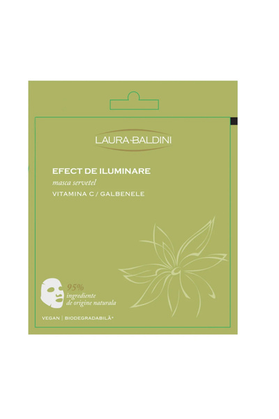 Natural Beauty by Laura Baldini Masca servetel iluminanta, 95% ingrediente na...