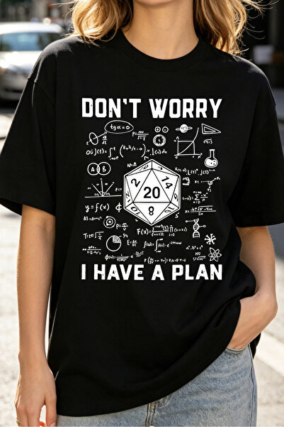 Fleck Womens T Shirts D20 Dice Math Formulas Don't Worry I Have A Plan Graphi...