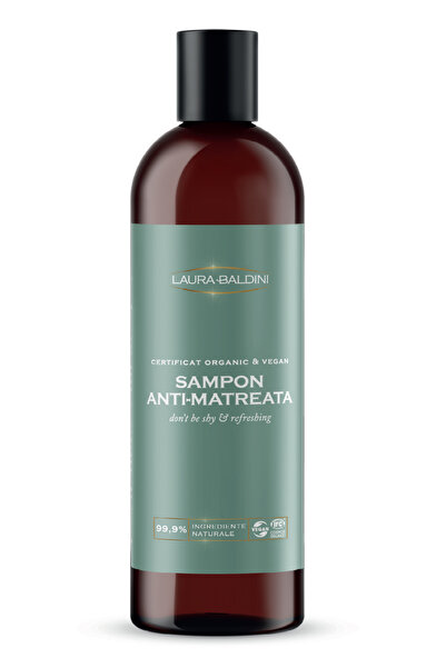 Natural Beauty by Laura Baldini Sampon anti-matreata DON'T BE SHY, 99.9% ingr...