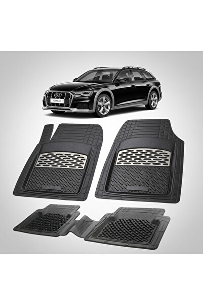 TEAMCAR Πατάκια δαπέδου συμβατά με Audi A6 C8 Allroad 2019-2025 |   Ασήμι