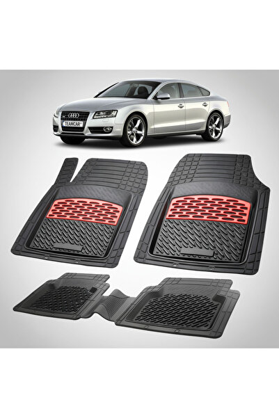 TEAMCAR Συμβατά πατάκια δαπέδου για Audi A5 8T Sportback 2009-2016 |   Κόκκινο