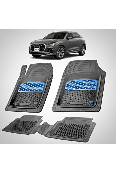 TEAMCAR Συμβατά πατάκια δαπέδου για Audi Q3 F3 SUV 2018-2025 |   Μπλε