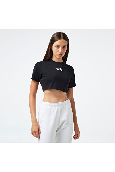 Vans Flying V Crew Crop ii Kadın Siyah T-Shirt