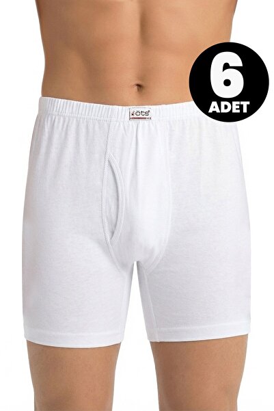 Öts Σετ 6 ανδρικών μποξεράκια από μονόφυλλο βαμβάκι (100% βαμβάκι)