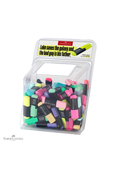 Faber Castell Set de 100 markere de text Faber-Castell mini super-fluorescent...