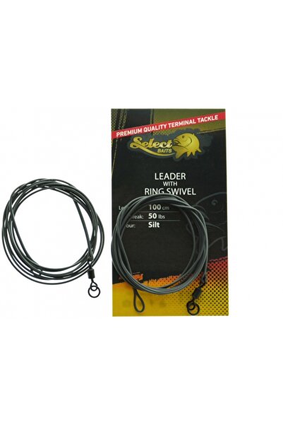 Select Baits Inaintas Leader with Ring Swivel 100cm / 50lb