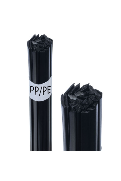 Rosfix Tijă de sudură din plastic – PP/PE Negru 50g |   42cm Mix 8mm/3.5mm