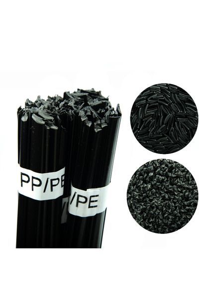 Rosfix Tijă de sudură din plastic - Negru PP/PE |   100g 42cm Amestec 8mm/3.5mm