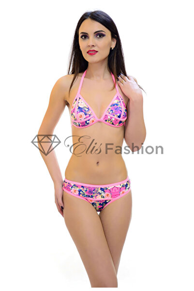Elis Fashion Costum de Baie multicolor din doua piese cu sutien buretat