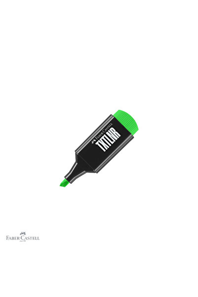 Faber Castell Marker de text verde superfluorescent Mini Faber-Castell, vârf ...