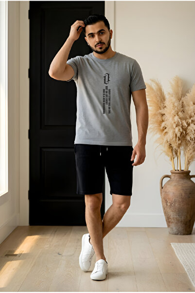 HOFFNUNG UNISEX Σετ με 2 κλωστές LOVE LETTER Μπλουζάκι και Σορτς με στάμπα