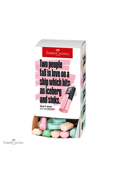 Faber Castell Set de 60 de mini markere de text pastel Faber-Castell, cu vârf...