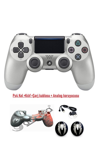Doreka Ps4 Dualshock Joystick Kol Şarj kablosu Kılıf ve Analog koruyucu