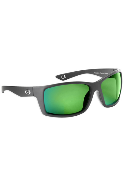 Flying Fisherman Ochelari Rafter Floating Matte Black Amber Green Mirror Matt...