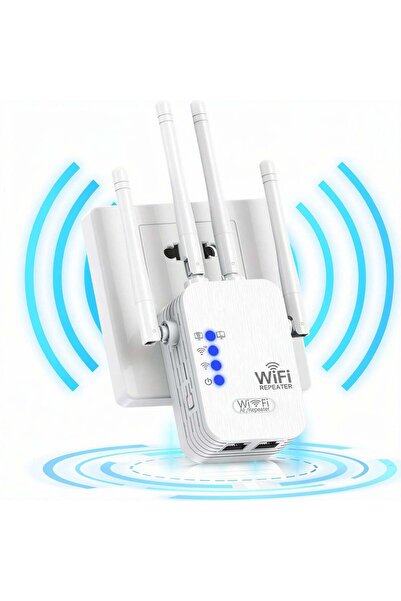 JML1 Repetor WiFi cu 4 Antene, Amplificator de Semnal Wireless