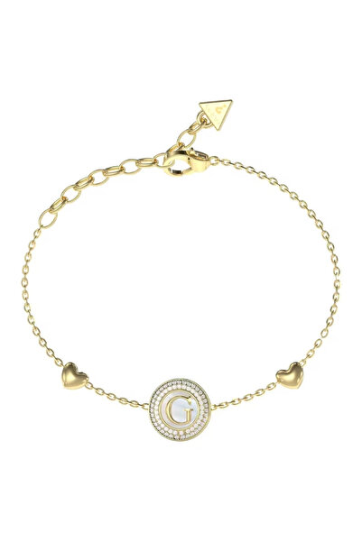 Guess JGUJUBB06202JWYGS سوار نسائي على شكل قلب
