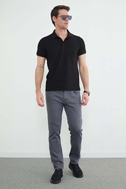 Fulla Moda Τζιν με κουμπιά και κανονική εφαρμογή