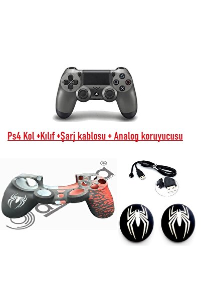 Doreka Ps4 Dualshock Joystick Kol Şarj kablosu Kılıf ve Analog koruyucu