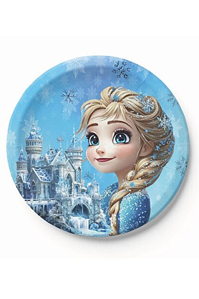 Big Party Πιάτα και ποτήρια από χαρτόνι με θέμα την Πριγκίπισσα του Χιονιού γ...