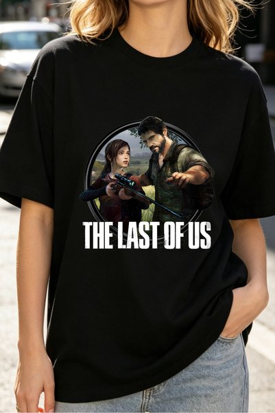 Fleck تي شيرتات نسائية بطباعة جرافيكية من The Last Of Us بأسلوب كاجوال