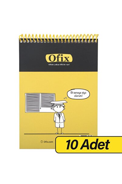 OFIX Prilagođeno štampani spiralni blok sa linijama A5 80gsm 80 listova x 10 kom