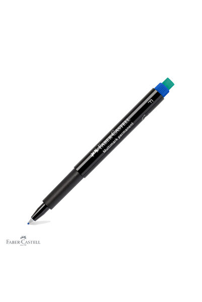 Faber Castell Marker permanent albastru Faber-Castell Multimark, vârf fin F 0...