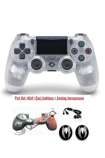 Doreka Ps4 Dualshock Joystick Kol Şarj kablosu Kılıf ve Analog koruyucu