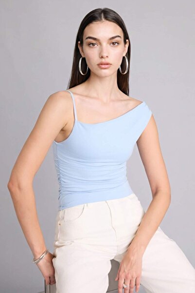 DeFacto Στενή εφαρμογή μπλούζα με έναν ώμο H3875AX26SM