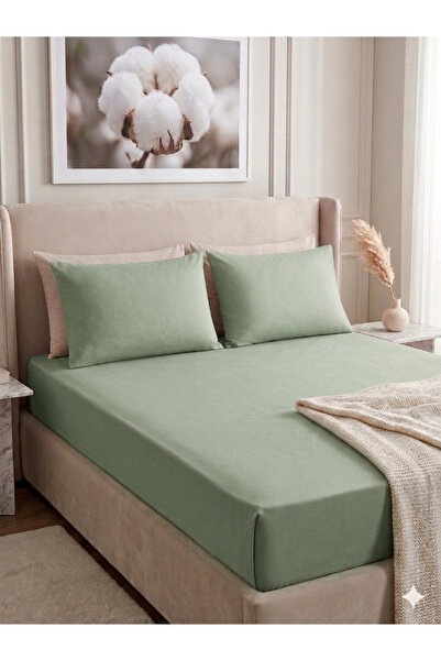 Faralya Life %100 Pamuk Çift Kişilik Çarşaf Takımı - 240x260 cm Lastiksiz Çarşaf + 2 Adet Yastık Kılıfı 50*70