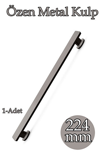 Badem10 Özen Mat Skoç Füme 224 mm Λαβή Συρταριού Μεταλλική Λαβή Επίπλων Μοντέ...