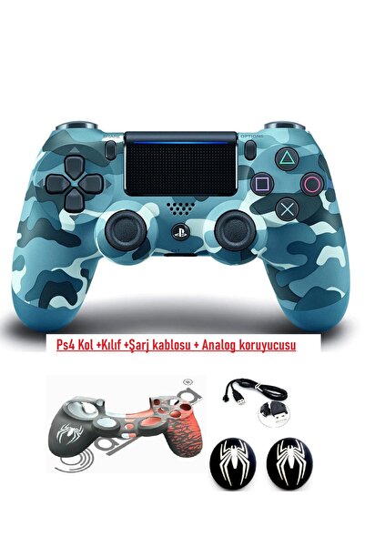 Doreka Ps4 Dualshock Joystick Kol Şarj kablosu Kılıf ve Analog koruyucu