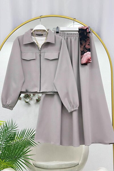 VOLT CLOTHİNG Τσέπη με φερμουάρ Σετ δύο τεμαχίων με κοντή φούστα