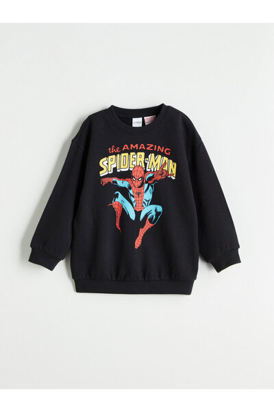 LC Waikiki Spider-Man Licensed Boys' Thick Sweatshirt