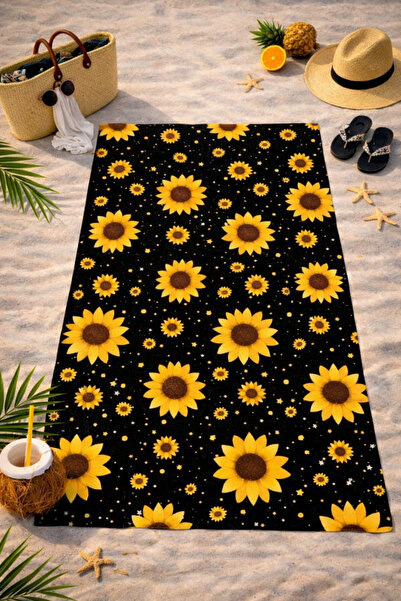 HiraEv Patterned Beach Towel |   Lightweight, Sand-Repellent, Quick-Drying