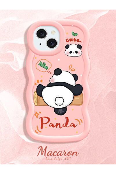 CASEVIBE iPhone 13/14 Uyumlu Sevimli komik panda popolu, darbeye dayanıklı si...