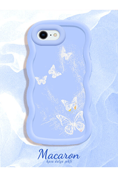 CASEVIBE iPhone 7/8/SE 2020 2022 Uyumlu Kelebekli, darbeye dayanıklı silikon ...