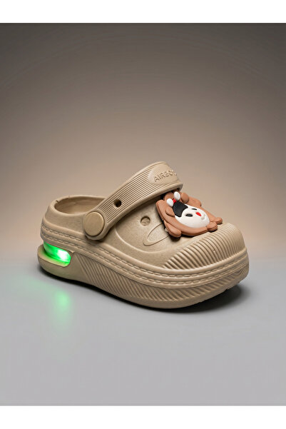 Babetty Children's Lighted Figured Emoji Orthopedic Slippers Non-Slip Anatomi...