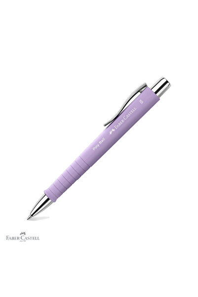 Faber Castell Pix cu mecanism Faber-Castell Poly Ball, corp lila, rezervă alb...