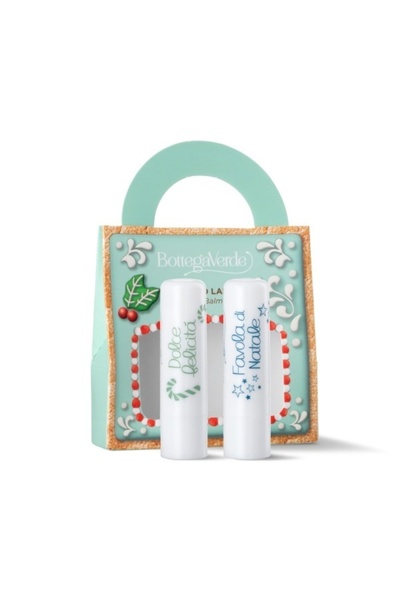 Bottega Verde Set cadou de Crăciun, Hidratare intensă pentru buze, cu arome dulci